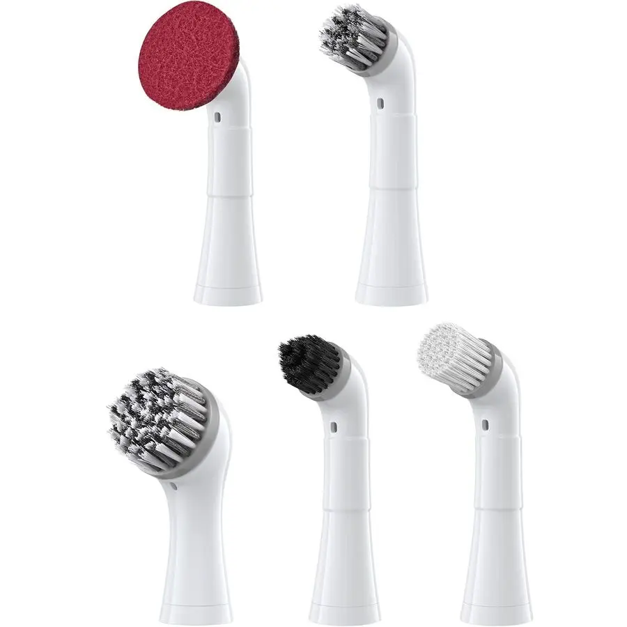 

Сменная щетка для затирки KH6A, маленькая аккумуляторная щетка для чистки затирки с 5 сменными щетками для плитки, ванной комнаты, щелей, углов