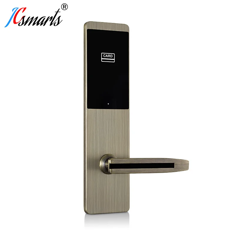 Zinc Alloy Material Popular Electronic Keyless Smart Hotel RFID Door Lock System