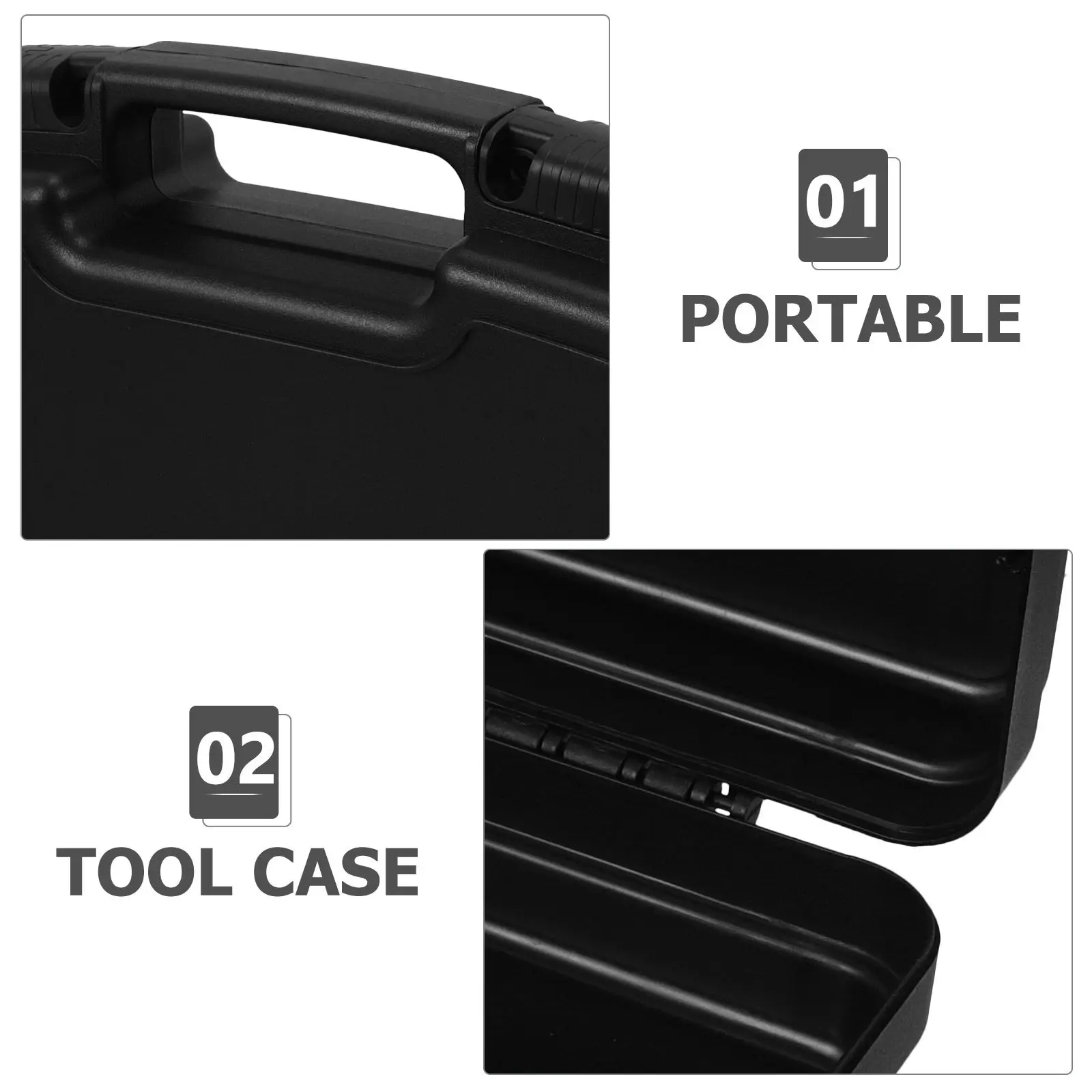 Portable Multifunctional Toolbox Plastic Travel Tool Storage Case Compact Lightweight Carrying Box Organizer Tool Cases Empty