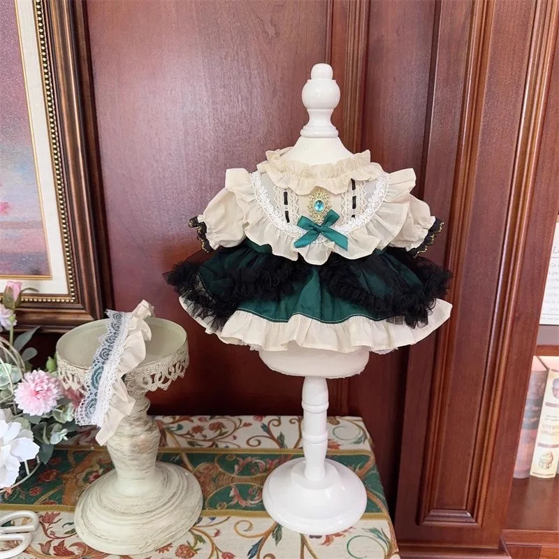 

20cm cotton doll clothes new style 10cm doll skirt, two colors mixed dress