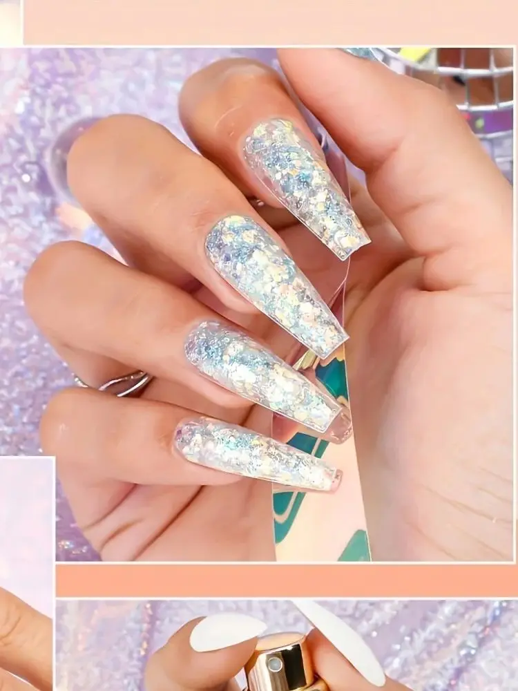 Morovan 6-kleuren winter poly gel nagelset met UV-licht |   Kerstcadeauset voor beginners, herfstnagelsverlenging en manicure voor thuis