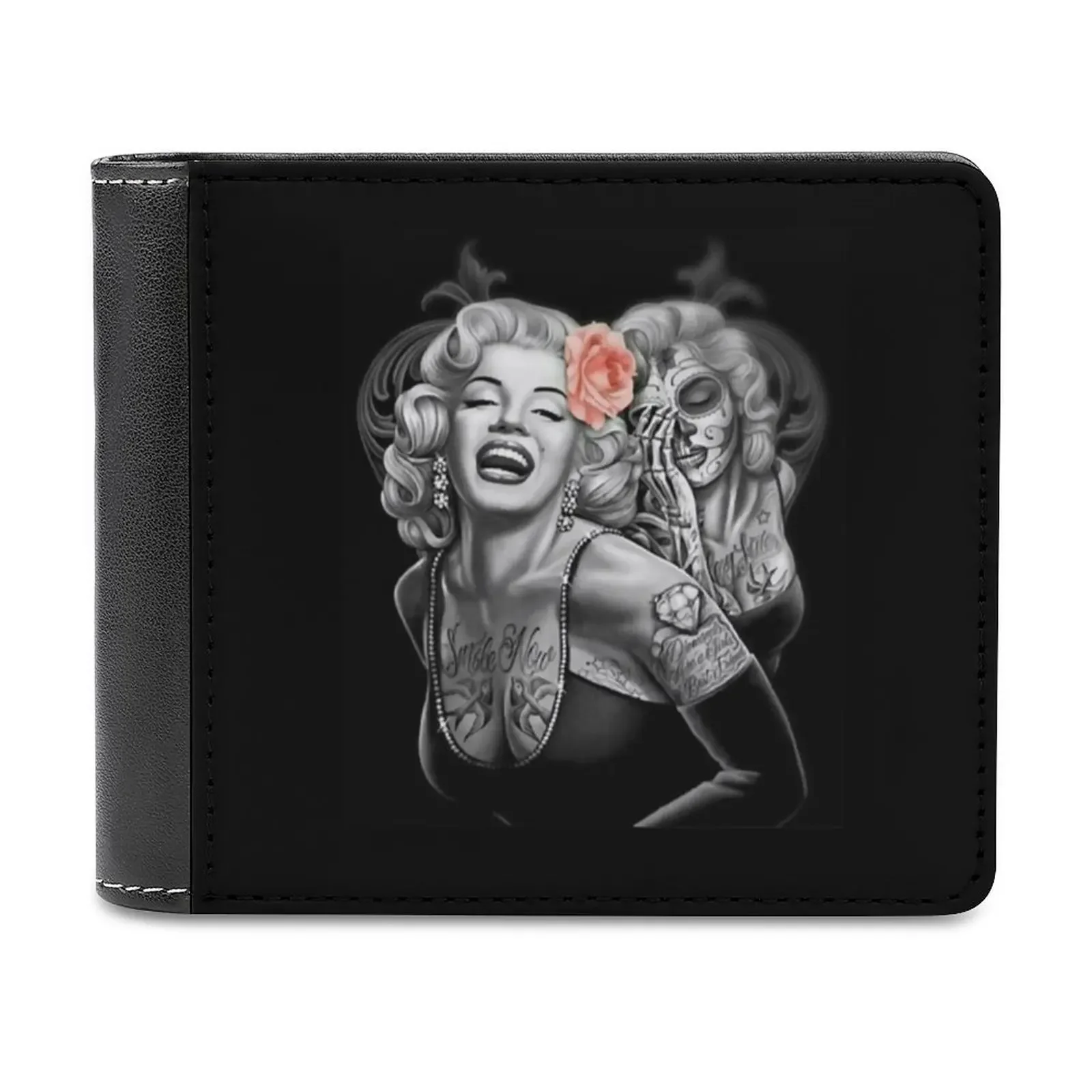 Marylin Monroe Smile Now Cry Later Soft Men Wallets New Purse Credit Card Holders for Male Purses Unisex Wallet Marilyn Monroe