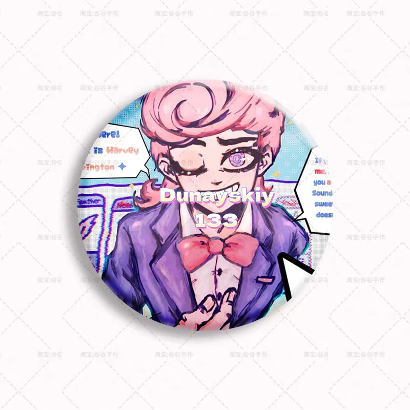 الدم المال هارفي تأثيري الدعامة أفخم شخصية اللعبة الرسمية محبوب للتخصيص تحصيل Kawaii Brooche الملحقات ﻿