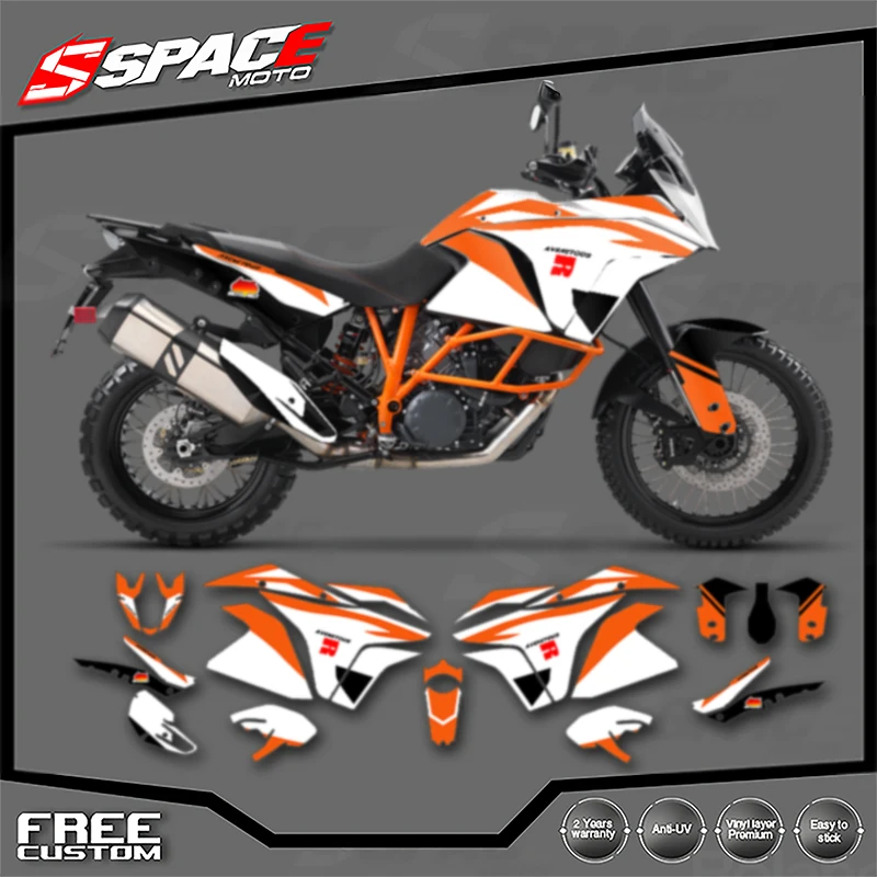 

SPACE For KTM 2003 2004 2005 2006 2007 2008 2009-2016 ADV1050 1090 1190 RS Custom Motorcycle Graphics Decal Stickers Kits 002