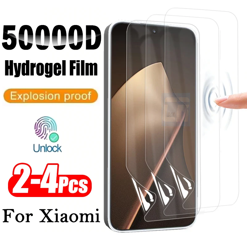 

2-4 шт. мягкой силиконовой гидрогелевой пленки для Xiaomi 15T 14T 13T 12T 11T Pro, защитная пленка для экрана Black Shark 5 RS 4 4S Pro, не стекло