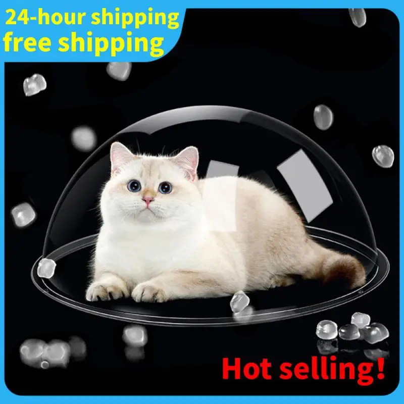 Acrylic Dome Cover Transparent Food Dust-proof Cover Cat Nest Space Capsule Cover 30cm Cat Nest Hemispherical Cover Cat Toys