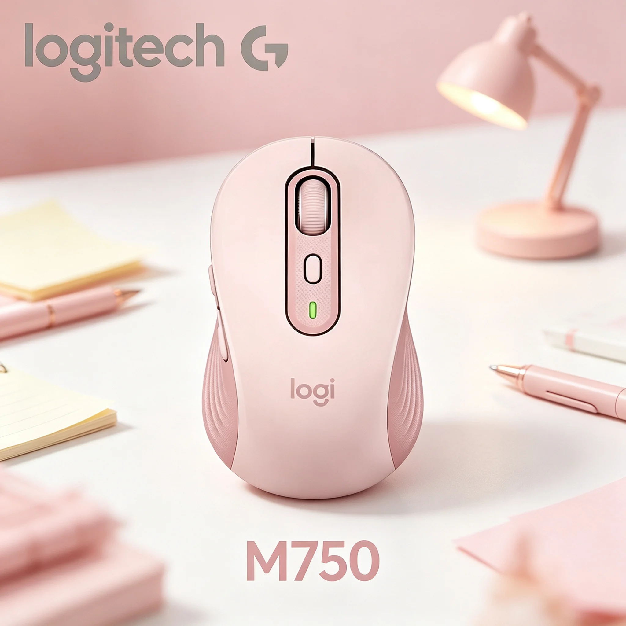 Logitech M750 Smooth Glide Wireless Optical Mice Optimized Base Foot For Freely Moving On Ordinary Office Tabletop