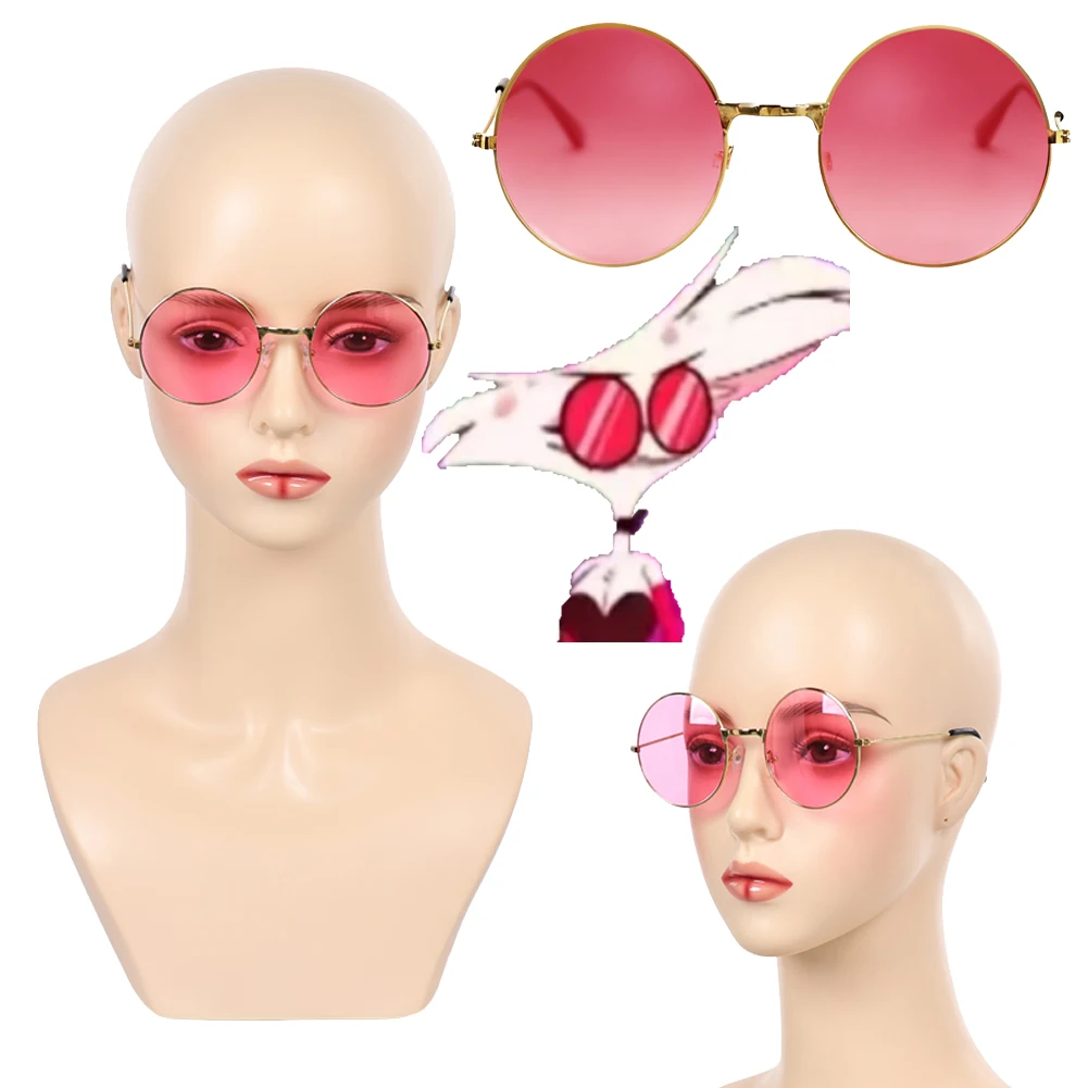 2025 TV Hell Inn Angel الغبار الوردي نظارات هالوين حفلة تمويه الهدايا لعب الأدوار اكسسوارات الدعائم للجنسين زي كرنفال #1