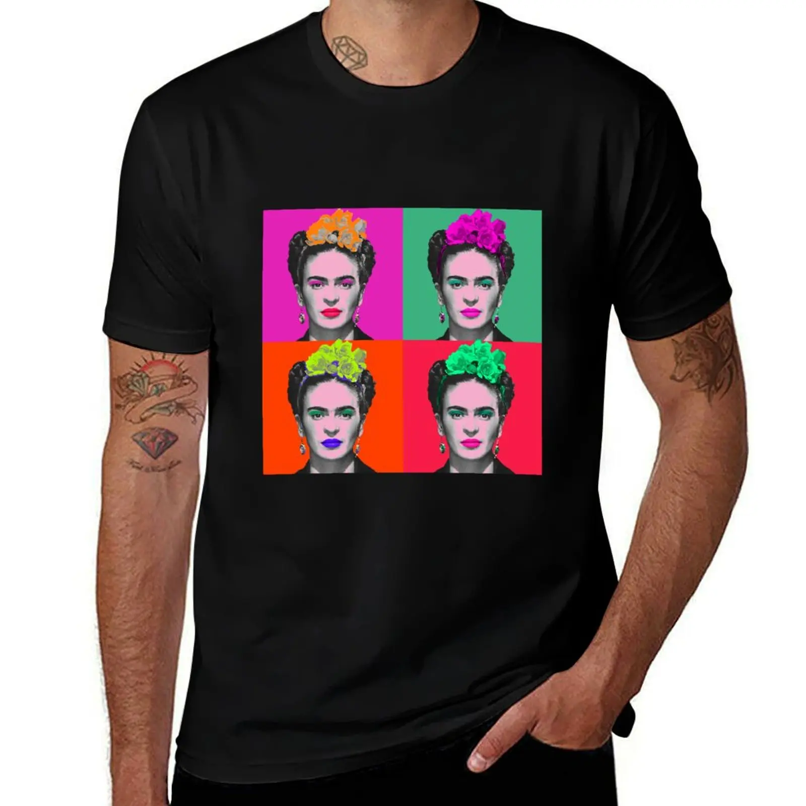 

Frida Khalo pop portrait like in Andy Warhol paint! 3 - colorful - digital paint by Iona Art Digital T-Shirt