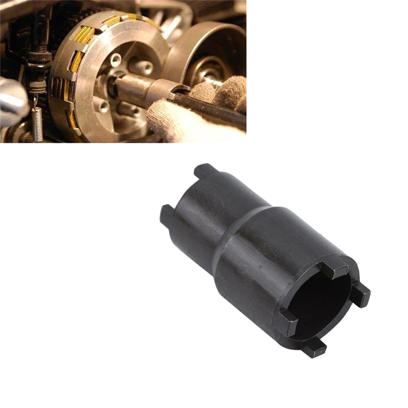 

Motorcycle Replacement Repair Tool Nut Removal Tool Black Double-Headed Clutch Lock Nut Wrench Motorcycle Repair Tool