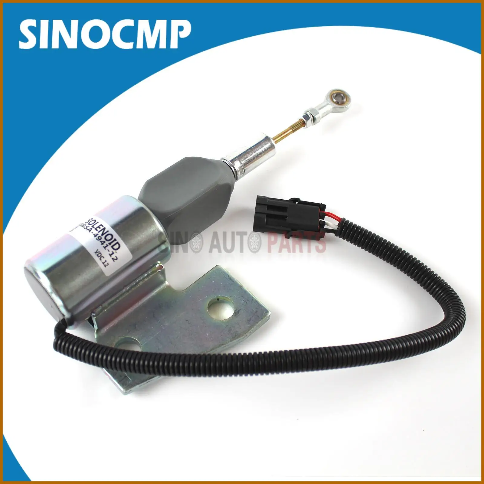 

SA-4941-12 3964627 3991167 J932529 J931167 J930658 12V Diesel Fuel Shutoff Solenoid Stop Valve for Cummins 4BT Case 550h Dozer