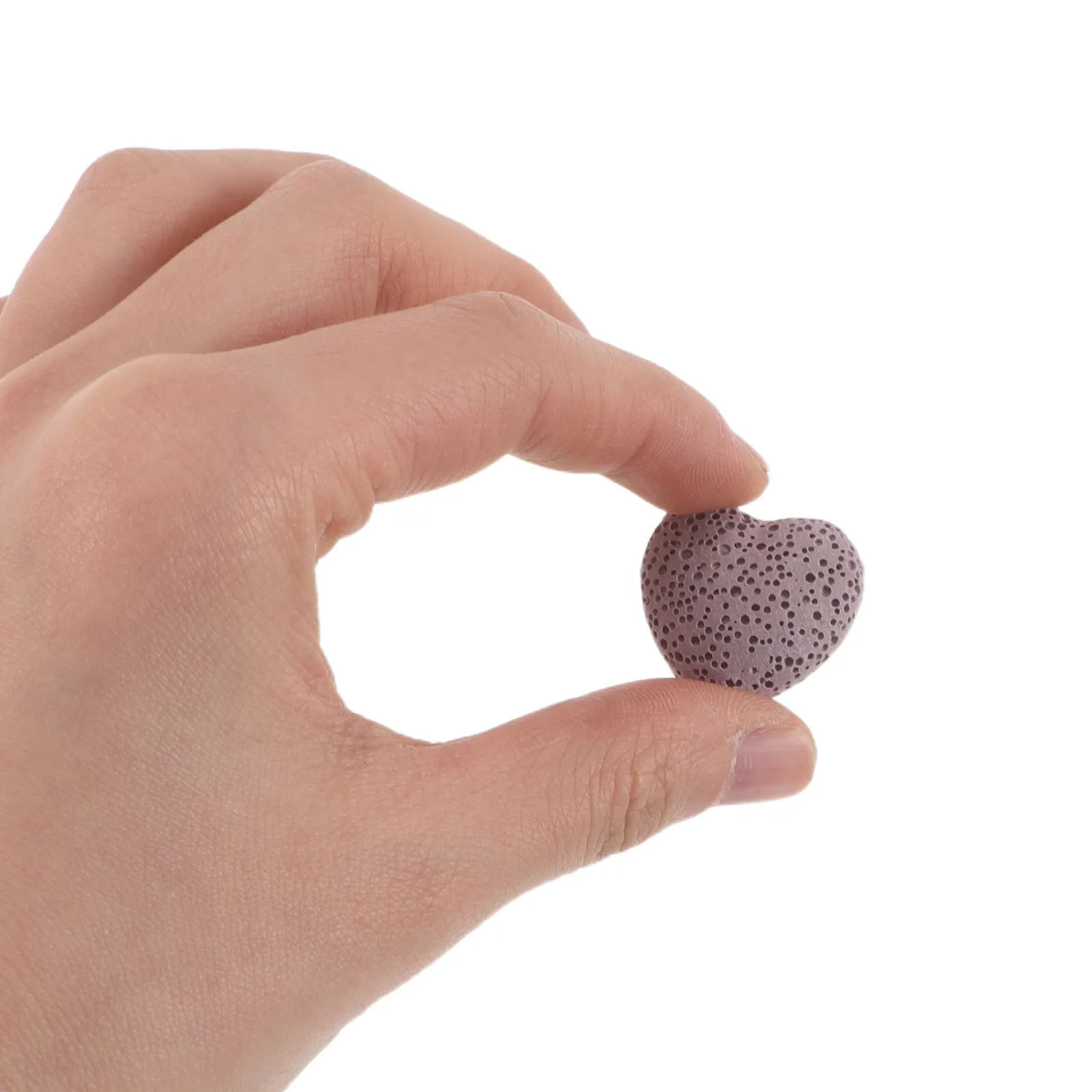 

10Pcs Heart Shape Lava Rock Diffuser Aromatherapy Stone Essential Oil Diffusers for Car Yoga Home Spa Relaxation