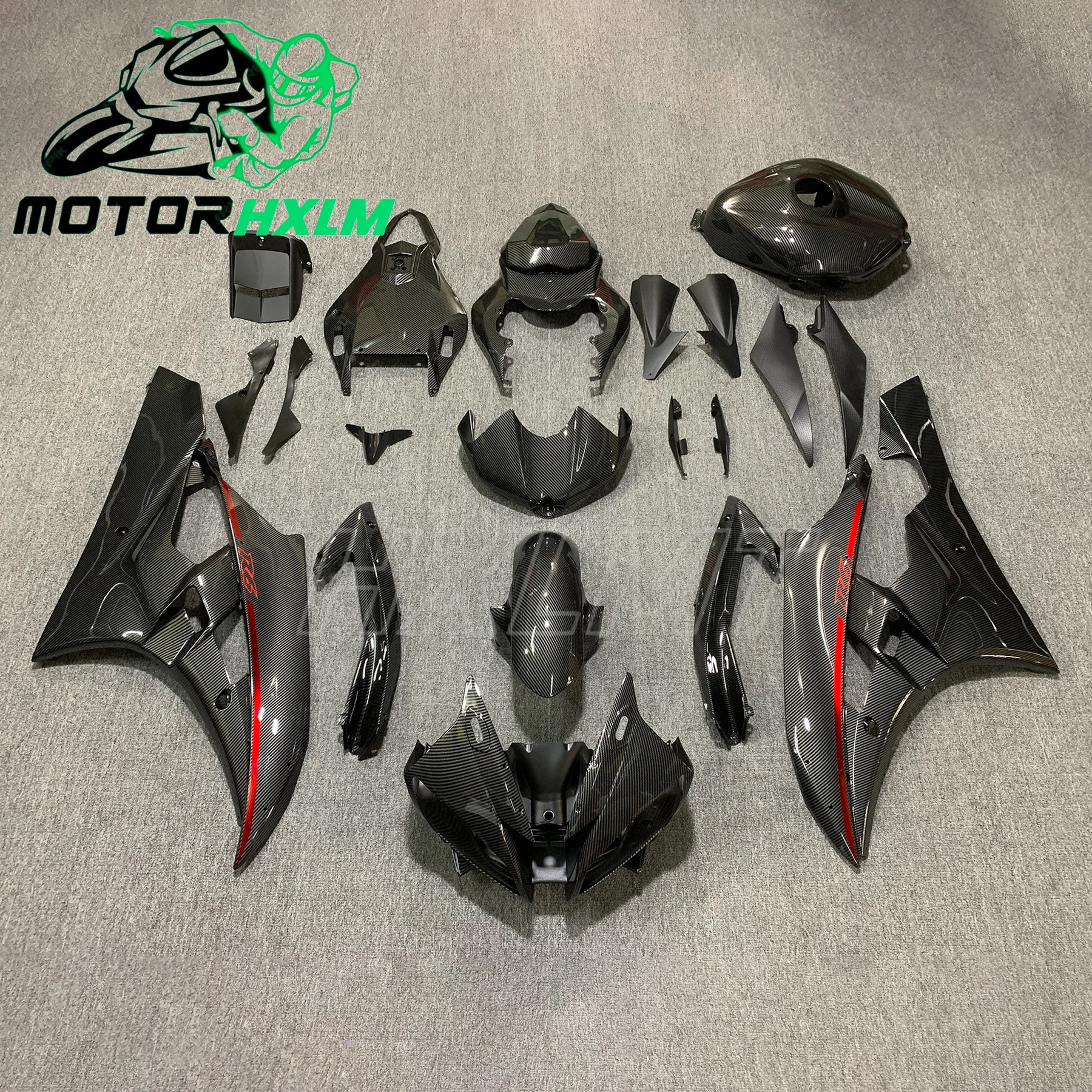 

For YZF R6 2006 - 2007 Motorcycle Fairing for YAMAHA YZFR6 2006 matte Black Fairings YZFR6 2007 Body Kits Unpainted