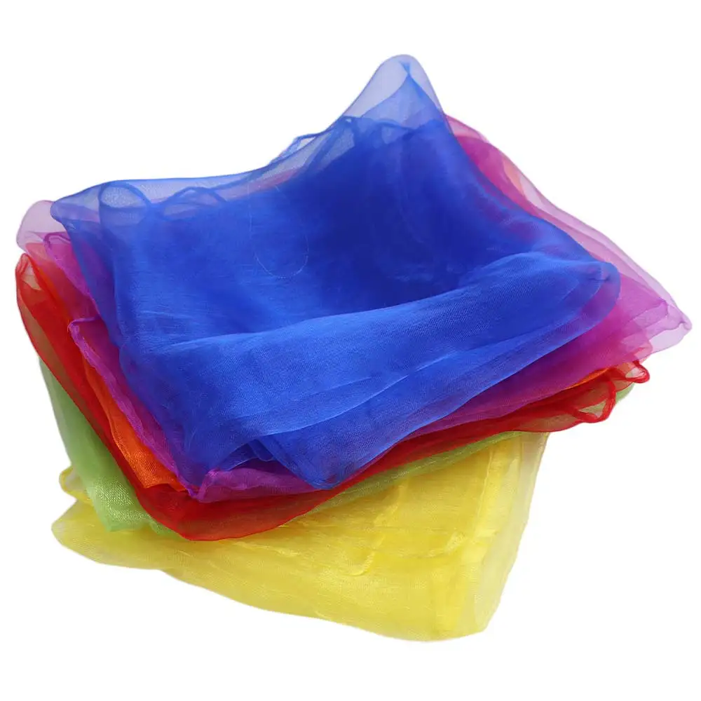 Boys Girls Dancing Dance Scarves Outdoor Game 6 Colors Juggling Towels Gymnastics Scarves Dance Gauze Gym Towel