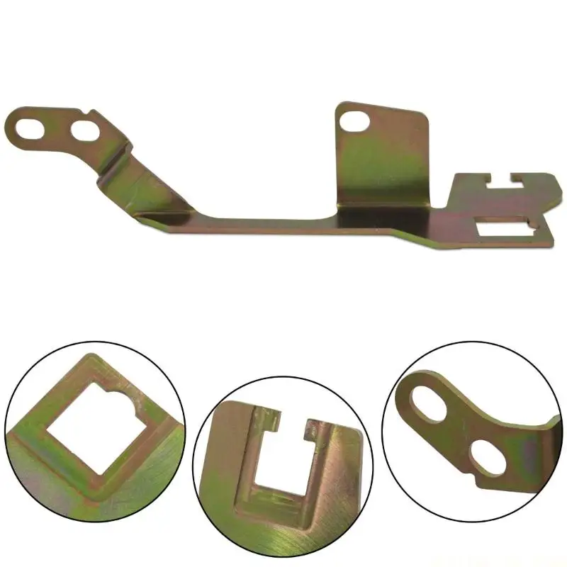 J0MA Carburetor Kickdown Linkage Support Bracket 157313, 15cm/5.91inch Steel Mount with Gold Finish for Garage Repair Service