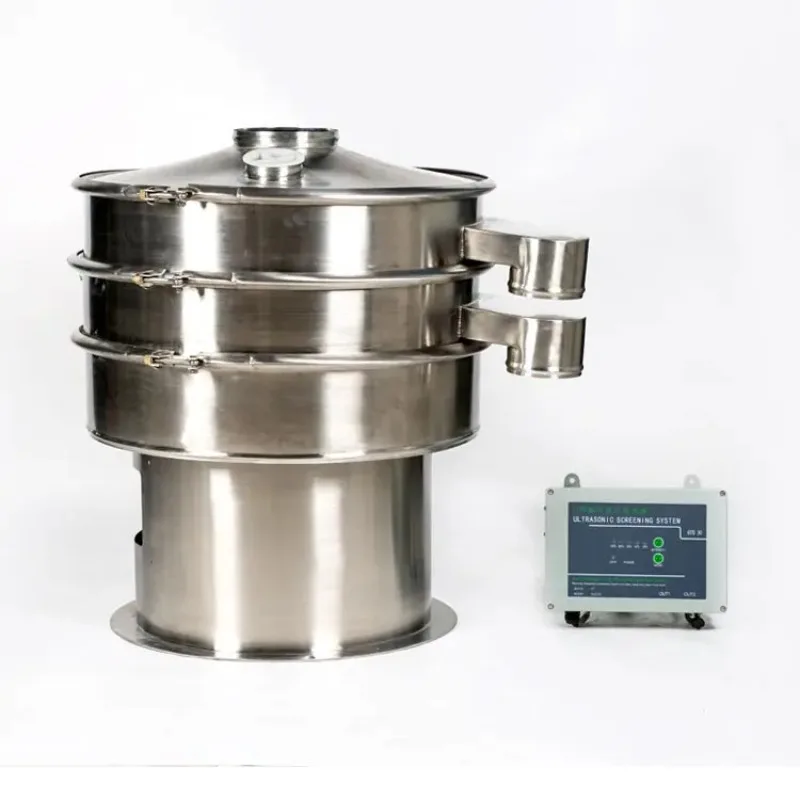 1 layer Circular Ultrasonic Vibrating Screen vibratory powder sifter