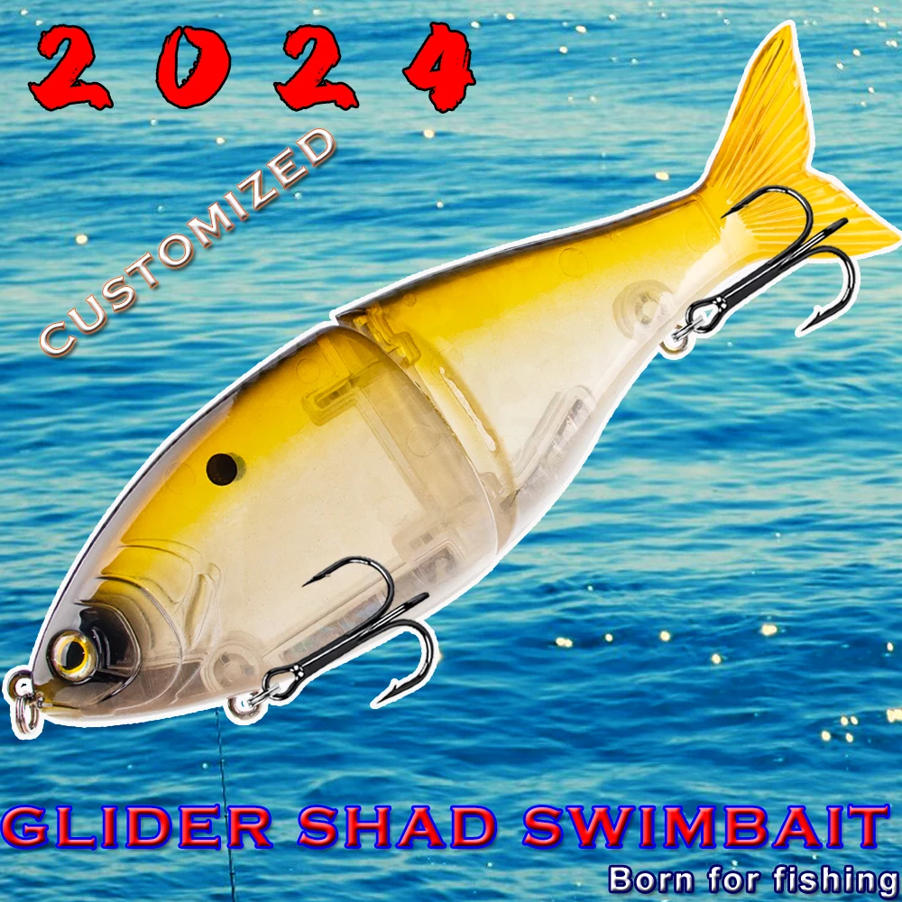 Magnisher Big Game Glide Shad Baits 17,8 cm 82 g langsam sinkende harte künstliche Angelköder GT Fishing Swimbaits Slide Lure Tackle – Detail 1