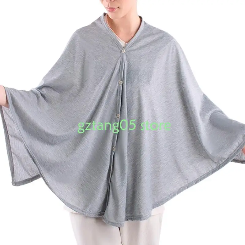 

57EE Outward Nursing Cover Breathable Cotton Feeding Cloth Anti Light and Anti Shame