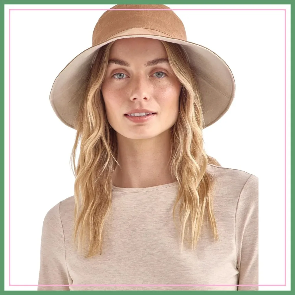

Wide Brim Sun Hat UPF 50+ Packable UV Protection, Adjustable Size, Ponytail Opening, Stylish, Breathable