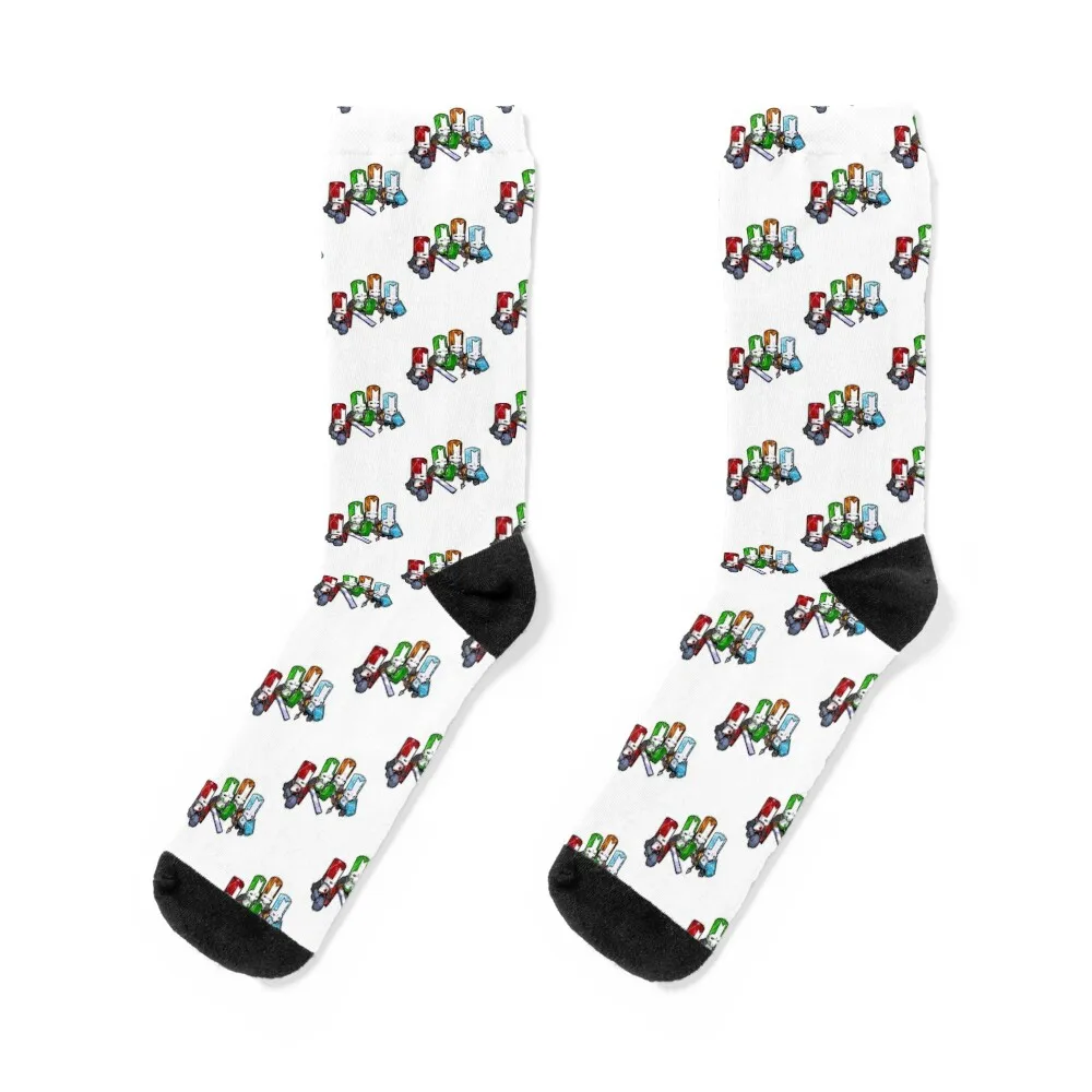 Castle Crashers - The Elements Socks هدايا ركوب الدراجات جوارب رجالية فاخرة للنساء