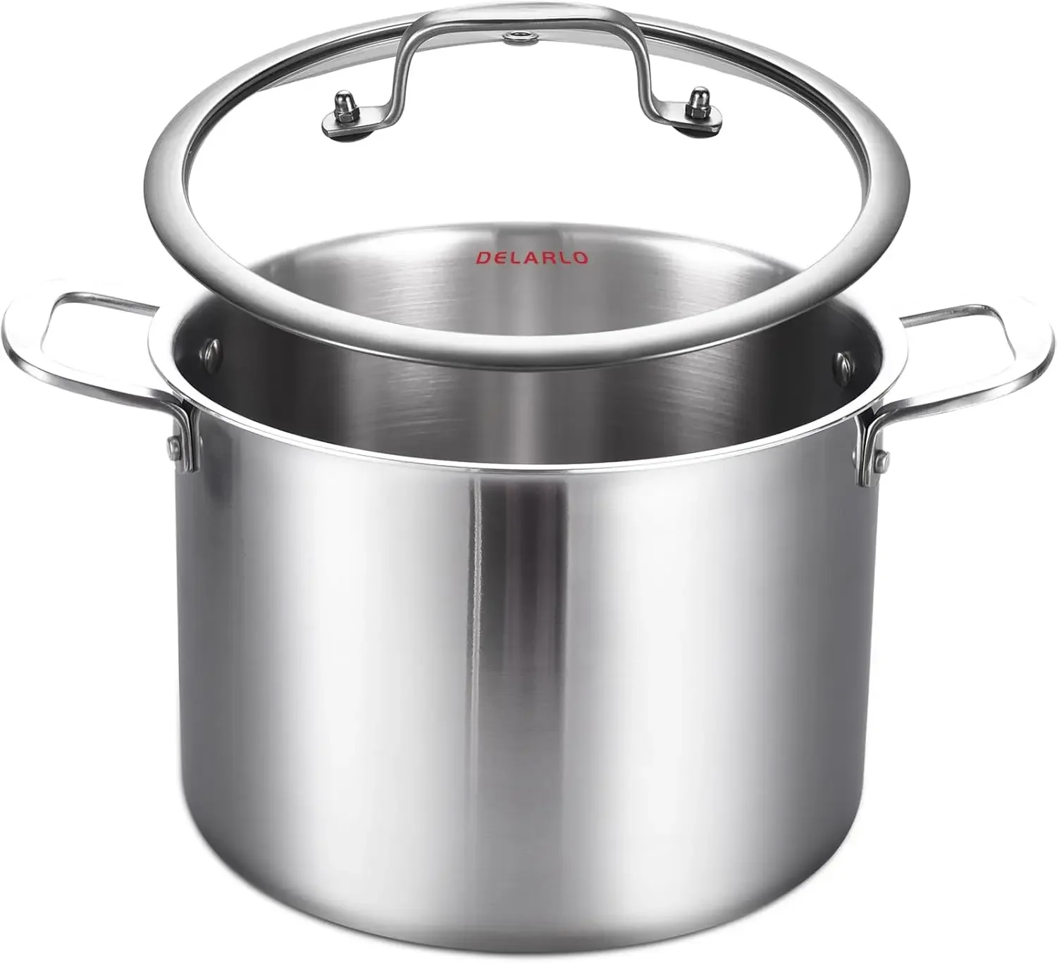 Stainless Steel Pot, Stock Pot 20 Quart, Compatible with All Stove Up to 600℉, Big Pots for Cooking, Fast Even H