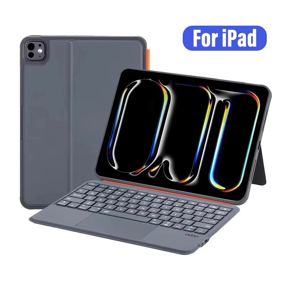 Keyboard Case For iPad Air 11 13 M2 2024/M3 2025,Detachable Backlit Keyboard Cover For iPad Air 4/5,iPad 10th 11 A16,Pro 13 12.9