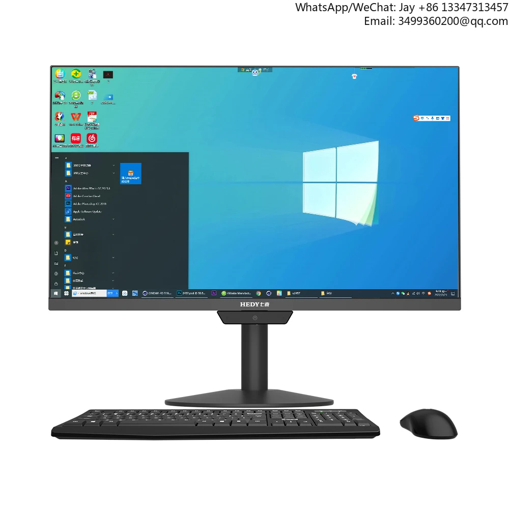 

Computer Monoblock I9 Pc Desktop All In One 23.8 27 32 Inch Curved Screen I3 I5 I7 Independent Graphics Card Desktop All In One