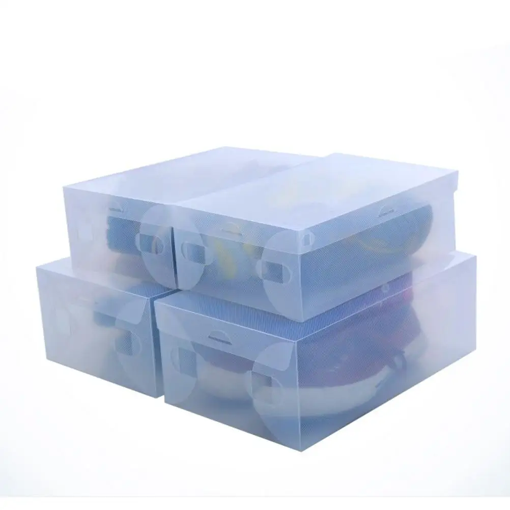 

6pcs Clear Shoe Boxes 28x18.5x9.5cm Transparent Storage Stackable Shoe ganizer ganizers Stackable Dustproof Ventilated