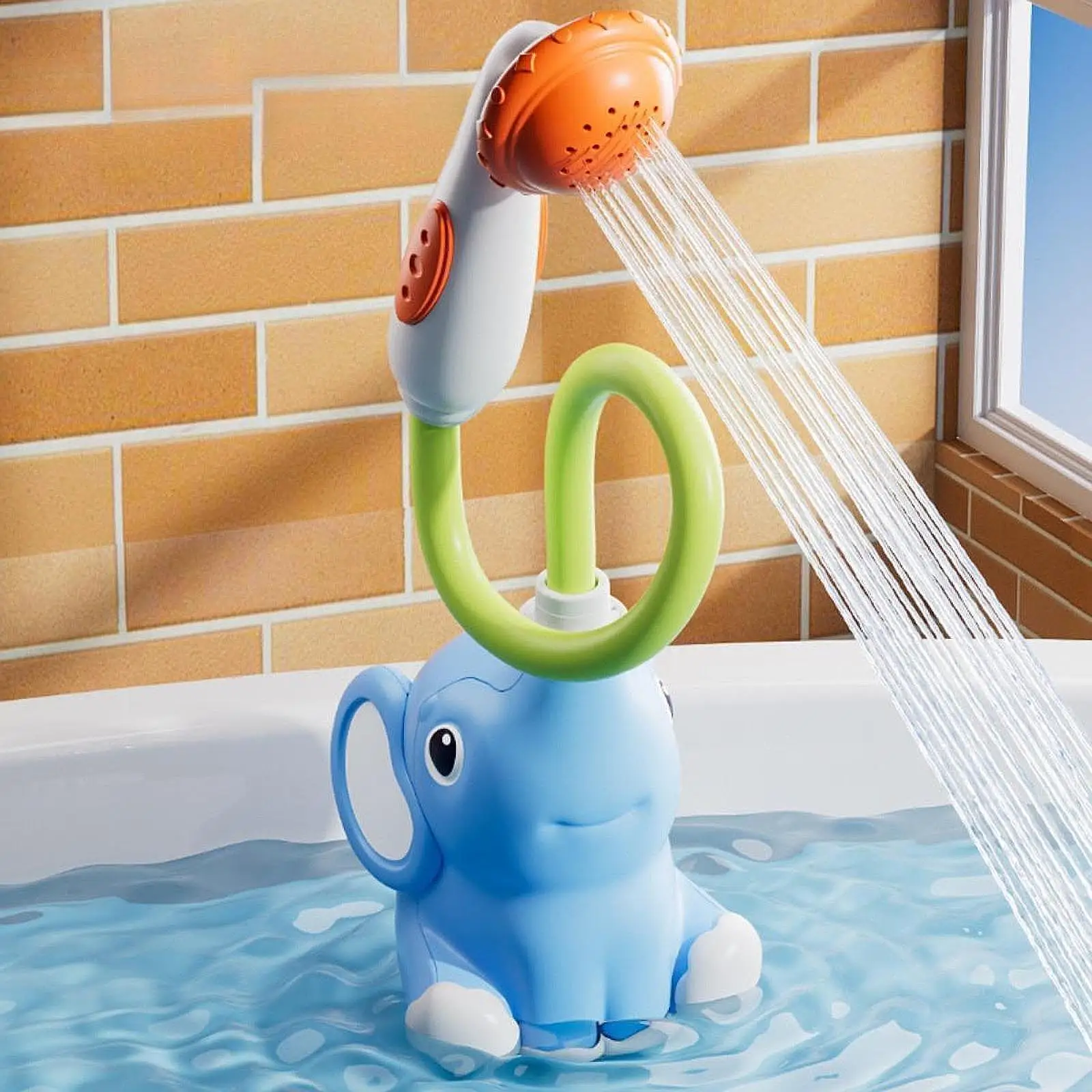 

Baby Bath Shower Head Bath Toy Sprinkler Toy Portable Bathroom Bath Time with
