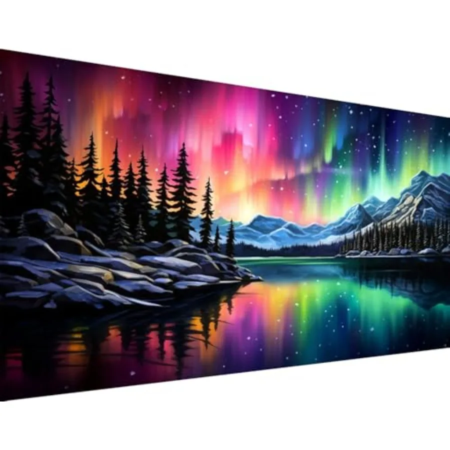 

Наборы для алмазной вышивки «Северное сияние» для взрослых - 5D Алмазная вышивка «Аврора» большого размера для начинающих, круглые стразы, полное заполнение