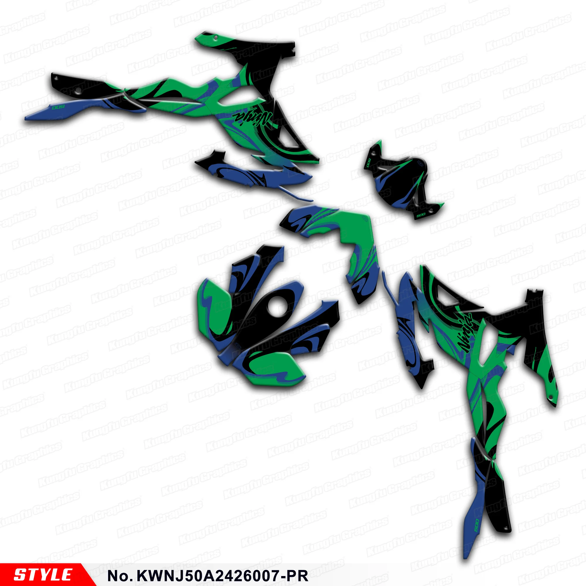 

Комплект графических наклеек JY RACING для Kawasaki Ninja500 Ninja 500 2024 2025 2026, декоративные, для восстановления/модификации