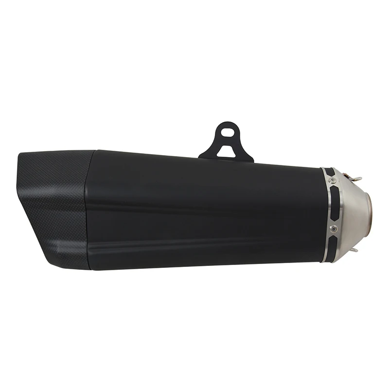 430MM Universal Motorcycle Carbon Fibre Exhaust Pipe Modify 51MM DB Killer Double Hole Muffler For DUKE 790 MT07 MT09 CBR500R R1