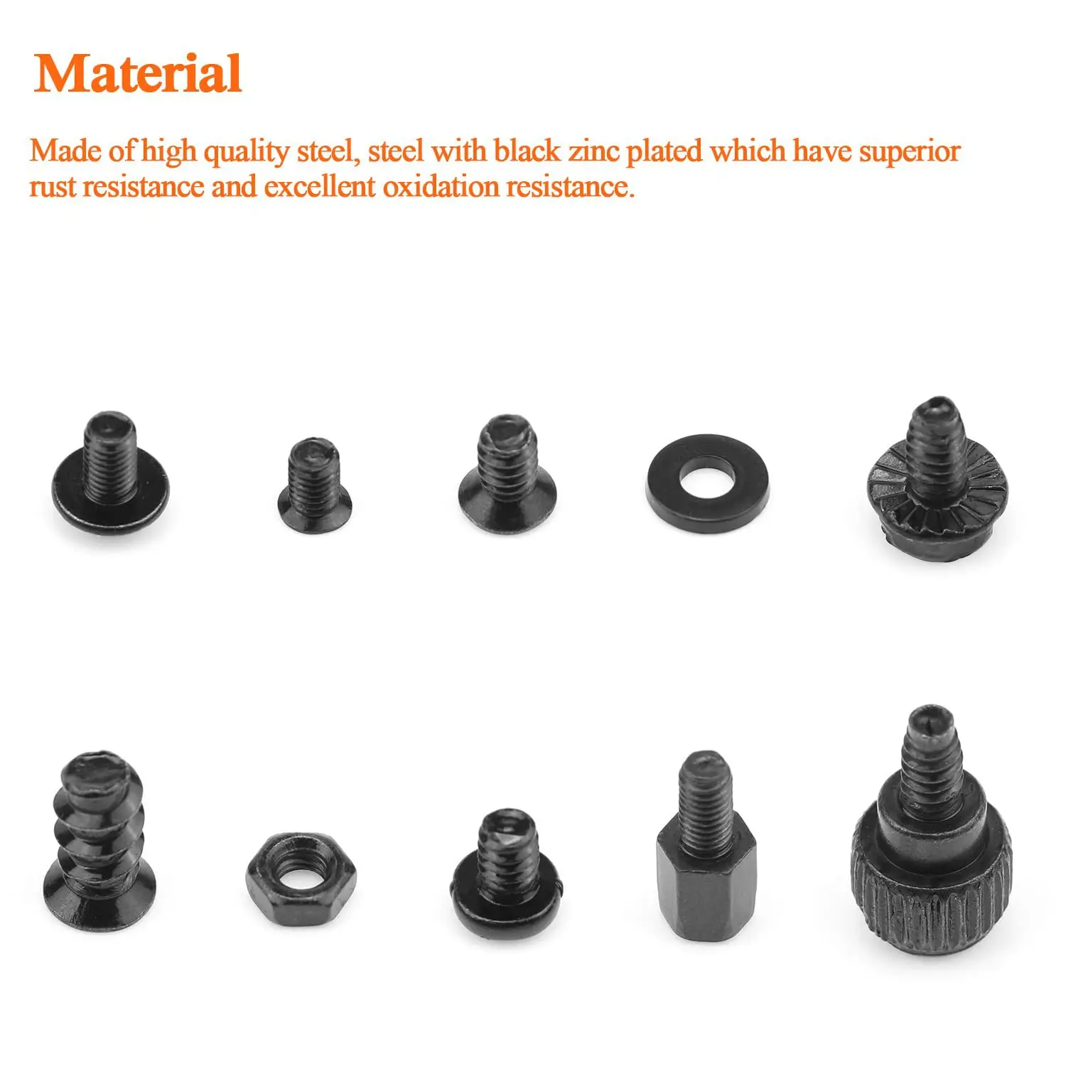 450PCS Computer Standoff Screw Assortment Kit for DIY 2.5 Inch Drive Hex Socket Box