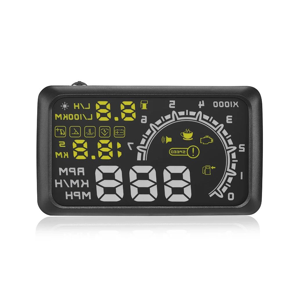 Car Digital Speedometer Head-up Display HUD LCD Screen Speeding Alarm