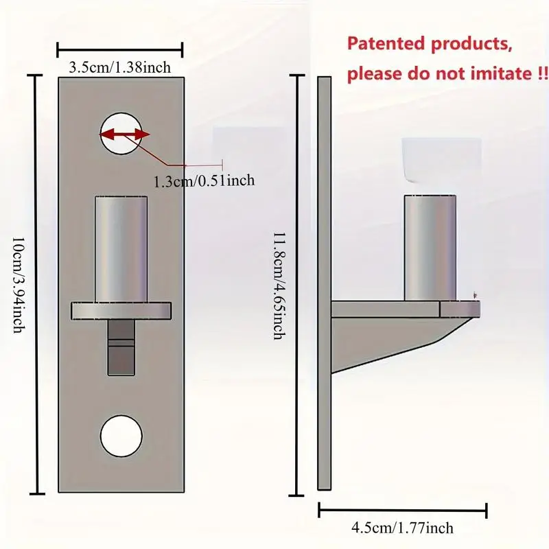 2pcs Heavy Duty 304 Stainless Steel Door Hinges Wall Mounted Polished Finish for Farm Gates Wooden Fences Up to 620lbs