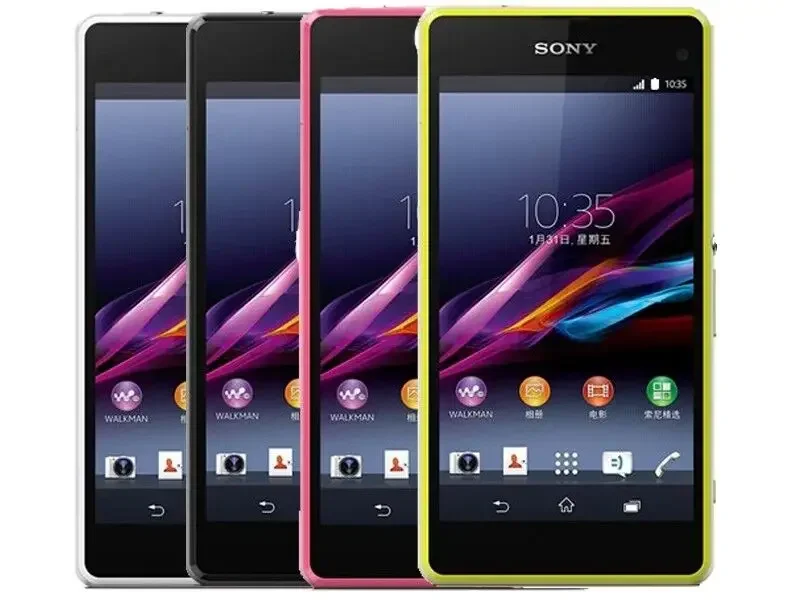 Sony Xperia Z1 Compact D5503 Android 2GB RAM 4.3" 20.7MP 3G/4G Czterordzeniowy WIFI GPS 16GB Pamięć Oryginalny kompaktowy smartfon Z1