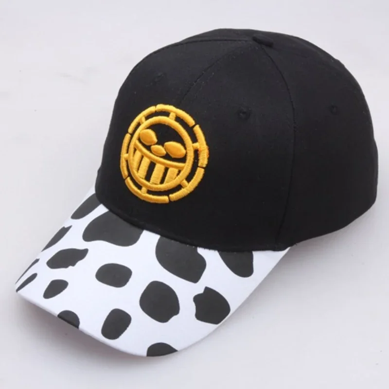 ONE PIECE Law Luffy Baseball Cap for Men and Women Fashion Embroidery Hat Cotton Soft Top Caps Casual Retro Snapback Hats Unisex