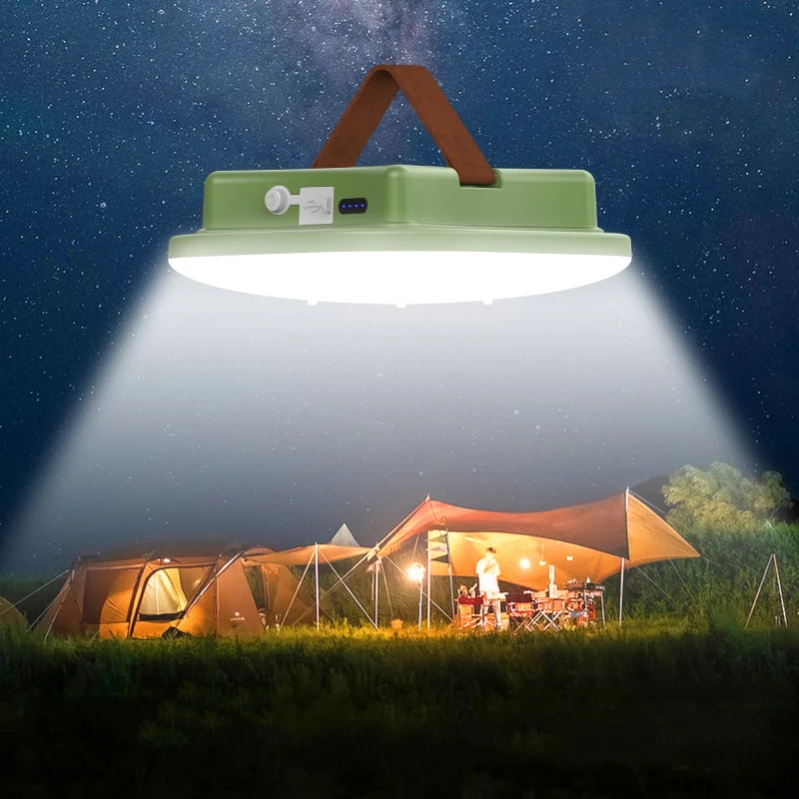 

2025 New Portable LED Camping Light 10W 1500lm Outdoor USB Rechargeable Typc-C Waterproof Touch Control Tent Lamps