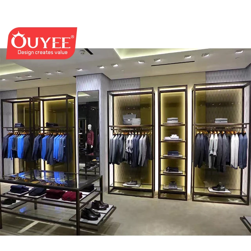 Customized-Custom Luxury Men's Clothes Store Interior Design Decoration Shop