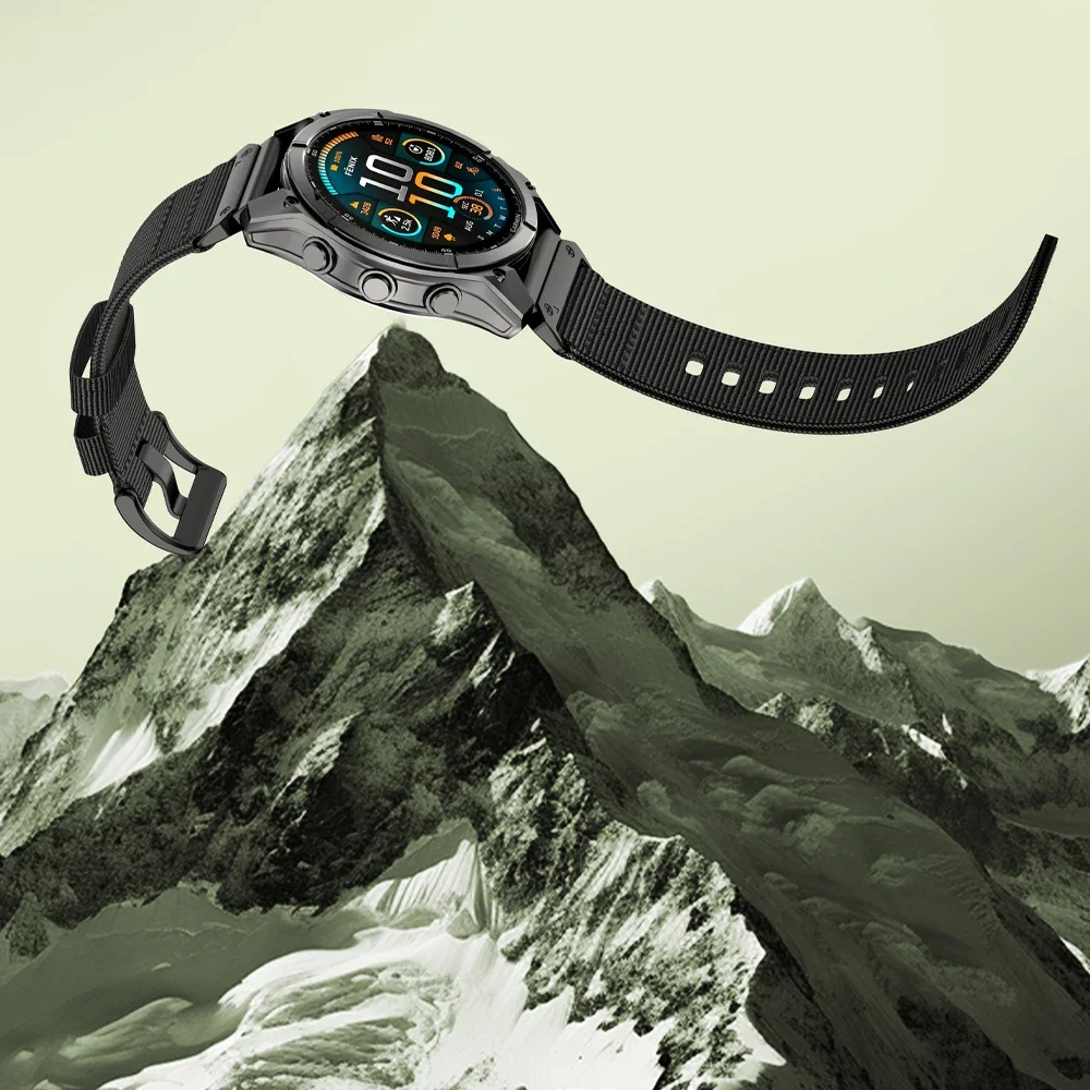For Garmin Fenix 9 51mm Nylon WatchBand 22 26mm QuickFit Strap For Garmin Fenix 9 8 7 7X Pro 6 6X Pro 5 5X 965 955 Epix Pro Gen2