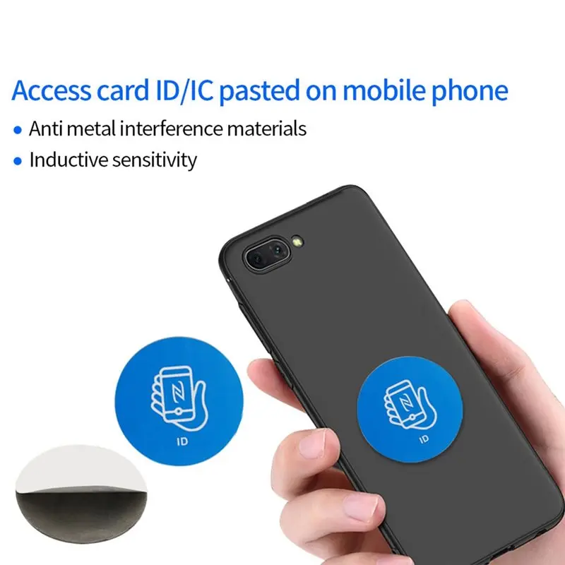 M09K TK4100 125Khz RFID Access Control Card Stickers 10Pcs Smart Key Tags Token Pastable ID Phone Sticker