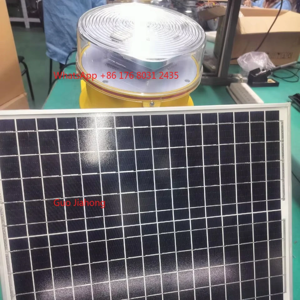 

Wind turbines & tall structures Illumination 2000cd Red Flashing Light solar aviation obstruction light
