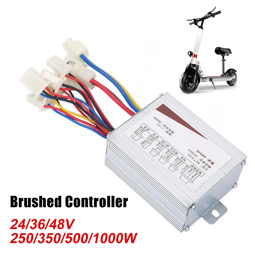 24V/36V/48V 250/350/500W/1000W DC Electric Bike Motor Brushed Controller for Electric Bicycle Scooter Ebike Controller Accessory