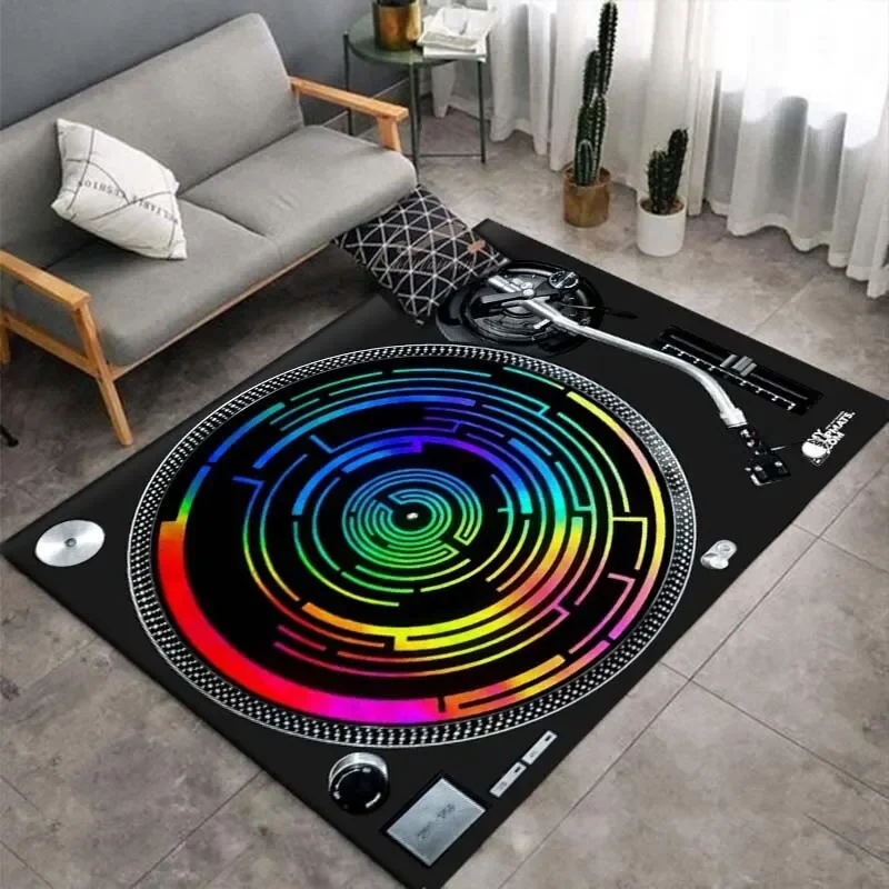 

Retro Disc Player Carpet for Living Room Area Rug Decor Floor Rug Gift for Anniversary Mother's Day Father's Day Furry Mat