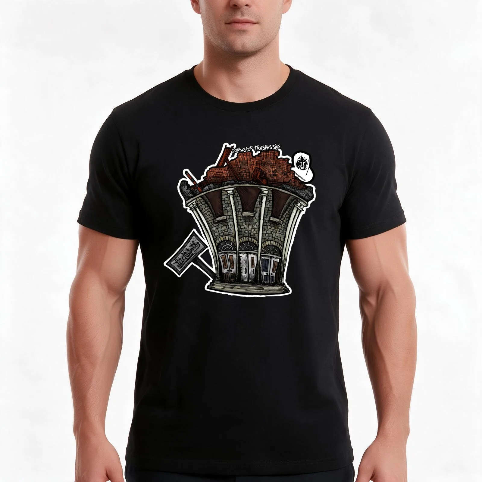 Letchworth Village - Abandoned Psychiatric Institution (NY) T-Shirt, Summer Casual Cotton Tee, Oversized Streetwear Tops