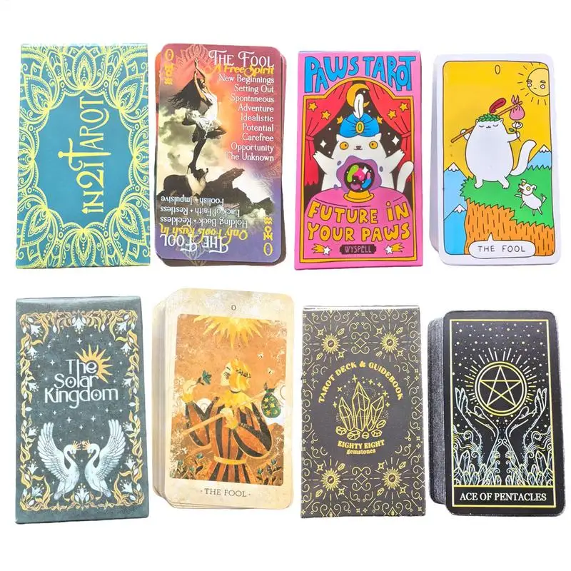 78-Card Deck Tarot Cards  Psychological Oracle Mysterious Divination Card Insightful Strategic Board Game Divination Tools