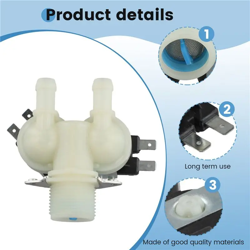 BAAG-2X FPS135-270G 0024000126B Water Inlet Double Valve Solenoid Valve For Haier Automatic Drum Washing Machine