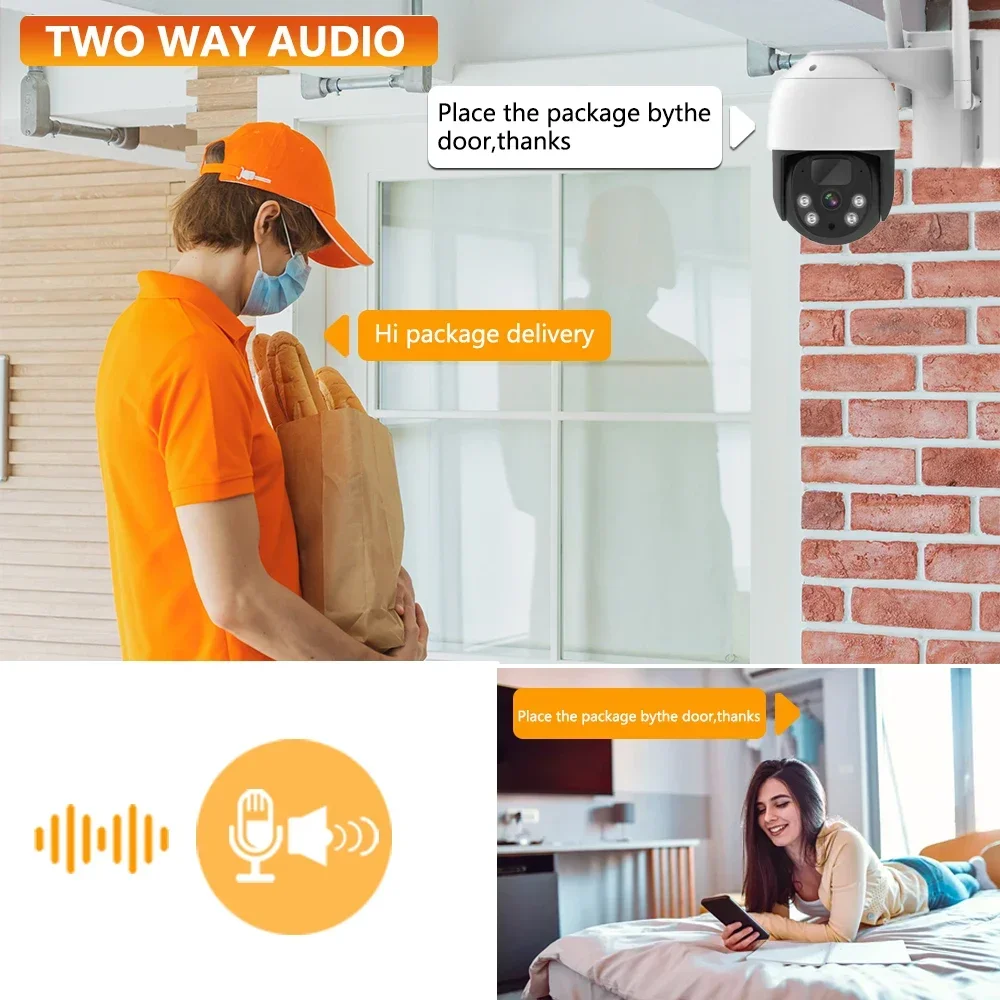 Sistema de Câmeras de Vídeo-Vigilância, Baixa Potência, 5MP, WiFi, 10CH, P2P, WiFi, Conjunto NVR, 2 Áudio, Rastreamento Automático, CCTV, Câmeras Solares, Kit de Segurança