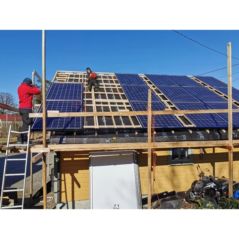 5-kW-Off-Grid-Solarpanelsystem für Häuser, einschließlich Batterien