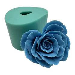 Heart Rose Flower DIY Resin Epoxy Molds,Chocolate Cake Decoration Mold,Aroma Gypsum Mould,Handcrafted 3D Candle Wax Moulds